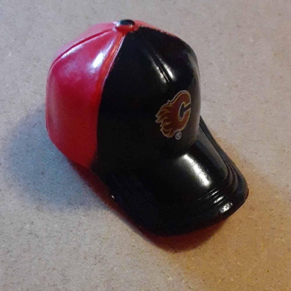 Red and Black Mini Cap with Flames Logo